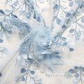 Merletto del ricamo del fiore del tessuto del merletto dell&#39;Africa degli azzurri